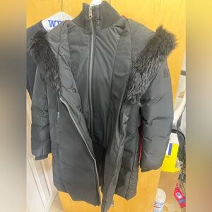 Mackage Kay Layered Parka With Shearling